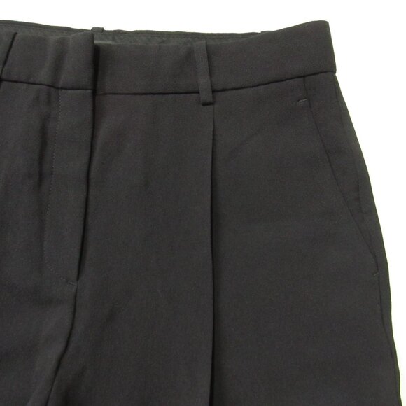 NWT Theory Adamaris in Black Rosina Crepe Single Pleat Wide Leg Pants 4 x 32 - Picture 4 of 7